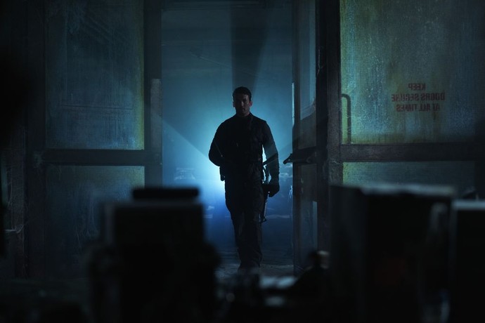 Levi (Miles Teller) finds an abandoned lab in "The Gorge." (Apple Studios/Skydance Media)