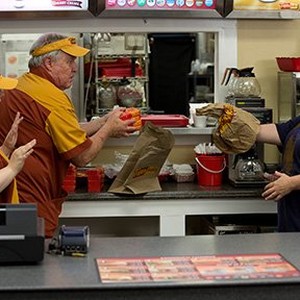(L-R) Sarah Baker as Becky, Rich Williams as Larry and Melissa McCarthy as Tammy in "Tammy."