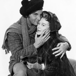 ALL MINE TO GIVE, from left: Cameron Mitchell, Glynis Johns, 1957