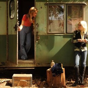 THE RUNAWAYS, from left: Stella Maeve, Dakota Fanning as Cherie Currie, 2010. ©Apparition