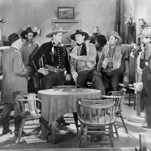GUN LAW, third and fifth from left: Jack Hoxie, Paul Fix, 1933
