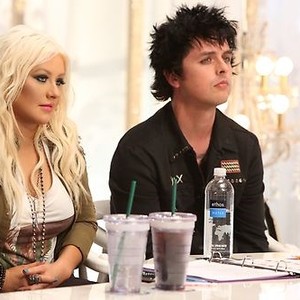 The Voice, Christina Aguilera (L), Billie Joe Armstrong (R), 'The Battles Continue', Season 3, Ep. #14, 10/22/2012, ©NBC