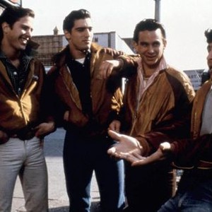 THE WANDERERS, Ken Wahl, (second from left), John Friedrich, (second from right), 1979