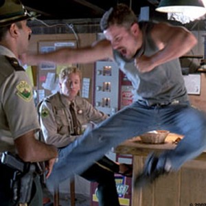 Left to Right:  Jay Chandrasekhar, Paul Soter, and Steve Lemme, in SUPER TROOPERS. photo 1