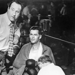 THE SET-UP, from left: George Tobias, Robert Ryan, Percy Helton 9back to camera), 1949