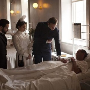 The Knick, from left: Michael Angarano, Eve Hewson, Eric Johnson, Louis Butelli, 08/08/2014, ©HBO
