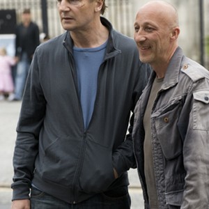 (L-R) Liam Neeson and director Oliver Hirschbiegel on the set of "Five Minutes of Heaven." photo 16