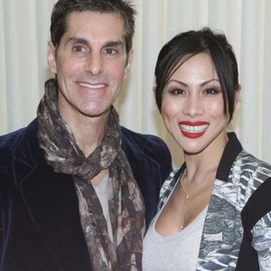 Perry Farrell, Etty Lau Farrell at arrivals for DuJour Magazine Great Performances Issue Party, Herringbone at Mondrian LA, Los Angeles, CA January 11, 2014. Photo By: James Atoa/Everett Collection