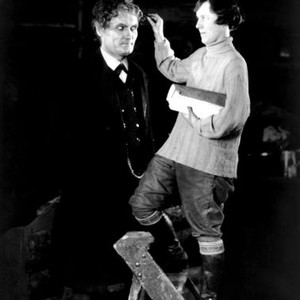 THE MOUNTAIN EAGLE, from left: Bernhard Goetzke,  assistant director Alma Reville (before she married Alfred Hitchcock), on set, 1926