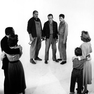 THE DESPERATE HOURS, Fredric March, Mary Murphy, Robert Middleton, Humphrey Bogart, Dewey Martin, Richard Eyer, Martha Scott, 1955