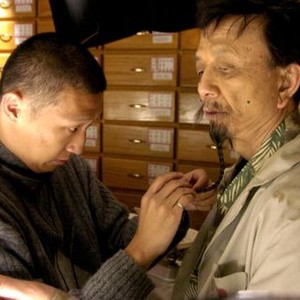 AMERICAN FUSION, director Frank Lin, James Hong, on set, 2005. ©Wildcat Releasing