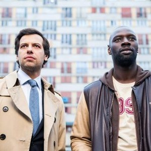 ON THE OTHER SIDE OF THE TRACKS, (aka DE L'AUTRE COTE DU PERIPH), from left: Laurent Lafitte, Omar Sy, 2012. ©Weinstein Company