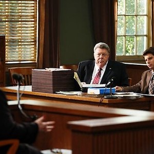 Harry's Law, George Wendt (L), Jordan Wall (R), 'American Girl', Season 2, Ep. #7, 11/09/2011, ©NBC