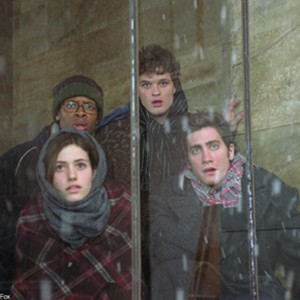 (Clockwise from bottom left) Emmy Rossum, Arjay Smith, Austin Nichols and Jake Gyllenhaal stare in disbelief at the frozen wasteland that used to be New York City. photo 3