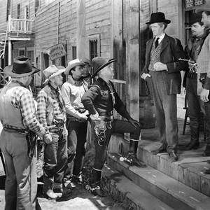 BORDER PATROL, Andy Clyde, William Boyd, Russell Simpson, Robert Mitchum, 1943