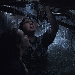 Alycia Debnam-Carey as Kaitlyn and Max Deacon as Donnie in "Into the Storm." photo 15