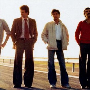 LE PLEIN DE SUPER, (aka FILL 'ER UP WITH SUPER), from left: Etienne Chicot, Bernard Crombey, Patrick Bouchitey, Xavier Saint-Macary, 1976