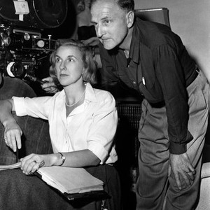 CRY TERROR!, producer/editor Virginia Stone, producer/director/writer Andrew Stone, on-set, 1958