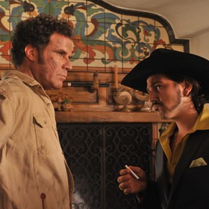 (L-R) Will Ferrell as Armando Alvarez and Diego Luna as Raul in "Casa de mi Padre." photo 2