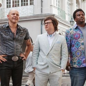 HOT TUB TIME MACHINE 2, from left: Rob Corddry, Clark Duke, Craig Robinson, 2015. ph: Steve Dietl/©Paramount Pictures