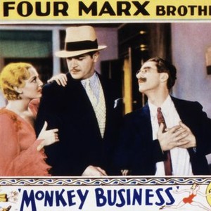 MONKEY BUSINESS, Thelma Todd, Harry Woods, Groucho Marx, 1931