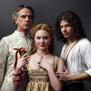 Jeremy Irons, Holliday Grainger and Francois Arnaud (from left)