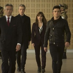 Doctor Who, Peter Capaldi (L), Jenna Coleman (C), Jonathan Bailey (R), 'Time Heist', Season 8, Ep. #5, 09/20/2014, ©KSITE