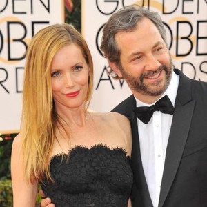 Leslie Mann, Judd Apatow at arrivals for 71st Golden Globes Awards - Arrivals, The Beverly Hilton Hotel, Beverly Hills, CA January 12, 2014. Photo By: Linda Wheeler/Everett Collection