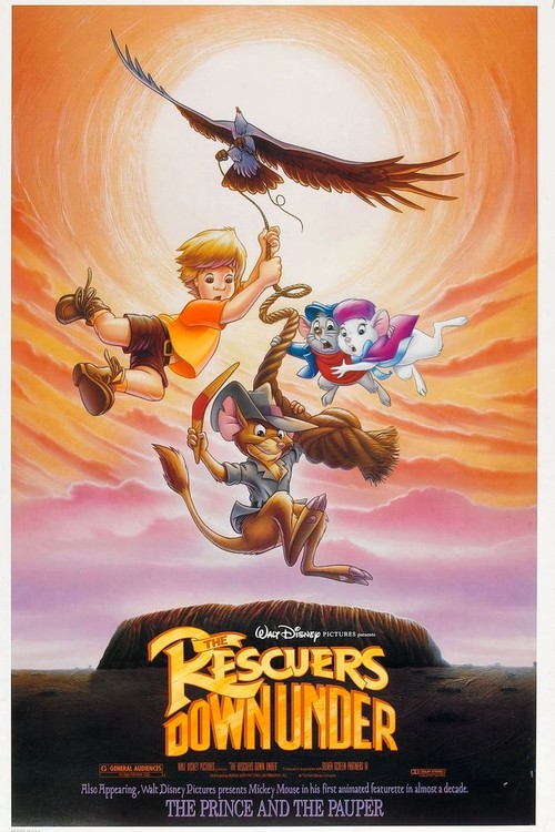 The Rescuers Down Under poster