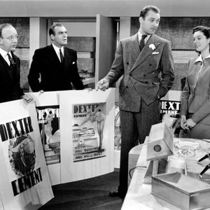 HIRED WIFE, Hobart Cavanaugh (far left), Brian Aherne (second right), Rosalind Russell, 1940
