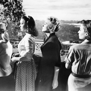 UNTIL THEY SAIL, from left: Sandra Dee, Piper Laurie, Joan Fontaine, Jean Simmons, 1957