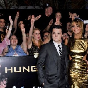 Josh Hutcherson, Jennifer Lawrence at arrivals for THE HUNGER GAMES Premiere, Nokia Theatre at L.A. LIVE, Los Angeles, CA March 12, 2012. Photo By: Elizabeth Goodenough/Everett Collection