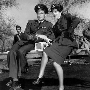 EAGLE SQUADRON, Robert Stack, Diana Barrymore, 1942