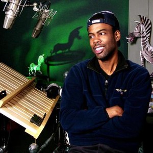 MADAGASCAR, Chris Rock recording the voice of Marty the zebra, 2005, (c) DreamWorks