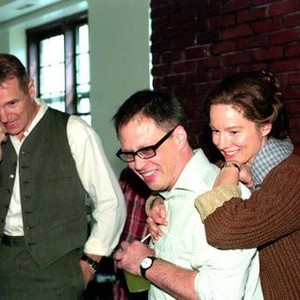KINSEY, Liam Neeson, director Bill Condon, Laura Linney on set, 2004, (c) Fox Searchlight