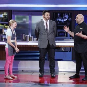 Food Fighters, Adam Richman (L), Duff Goldman (R), 'Whiz Kid in the Kitchen', Season 2, Ep. #8, 08/20/2015, ©NBC