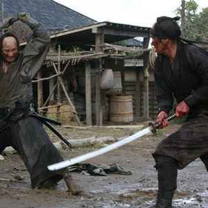 (L-R) Masachika Ichimura as Hanbei Kitou and Koji Yakusho as Shinzaemon Shimada in "13 Assassins."