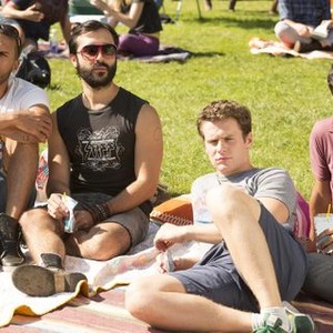 Looking, from left: O T Fagbenle, Frankie Alvarez, Jonathan Groff, Raul Castillo, 'Looking in the Mirror', Season 1, Ep. #6, 02/23/2014, ©HBO
