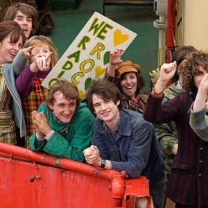 PIRATE RADIO, (aka THE BOAT THAT ROCKED), Tom Brooke (in green), Tom Sturridge (in blue), 2009. Ph: Alex Bailey/©Focus Features