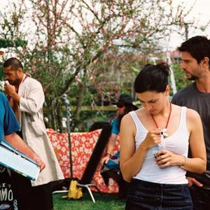 THE TATTOOIST, foreground: director Peter Burger, Mia Blake, Jason Behr, on set, 2007. ©Buena Vista Pictures