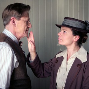 Jesper Christensen as Sebastian Pedersen and Maria Heiskanen as Maria Larsson in "Everlasting Moments."