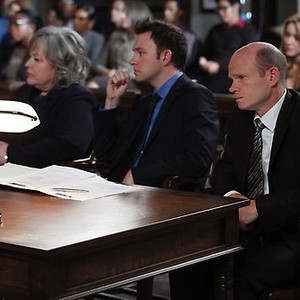 Harry's Law, Kathy Bates (L), Nate Corddry (C), Paul McCrane (R), 'The Rematch', Season 2, Ep. #6, 11/02/2011, ©NBC