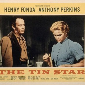 THE TIN STAR, Henry Fonda, Betsy Palmer, 1957