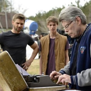 Under the Dome, Mike Vogel (L), Colin Ford (C), Stephen King (R), 'Season 2', 06/30/2014, ©CBS