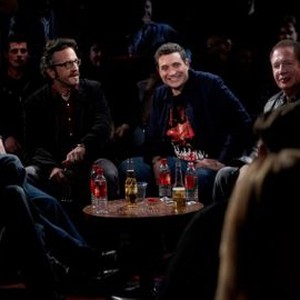 The Green Room With Paul Provenza, from left: Marc Maron, Paul Provenza, Garry Shandling, Judd Apatow, 'Episode 201', Season 2, Ep. #1, 07/14/2011, ©SHO
