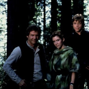 RETURN OF THE JEDI, 1983, Harrison Ford, Carrie Fisher, Mark Hamill