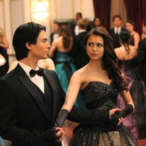 Vampire Diaries, Ian Somerhalder (L), Nina Dobrev (R), 'Dangerous Liaisons', Season 3, Ep. #14, 02/09/2012, ©KSITE
