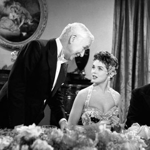A KING IN NEW YORK, from left: Charles Chaplin, Dawn Addams, Hugh McDermott, 1957