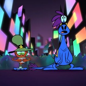 Wander Over Yonder, Jack McBrayer (L), April Winchell (R), 'The Cool Guy; The Catastrophe', Season 2, Ep. #6, 10/05/2015, ©DISNEYXD