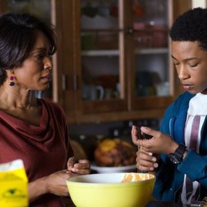 BLACK NATIVITY, from left: Angela Bassett, Jacob Latimore, 2013./TM and ©copyright Fox Searchlight Pictures. All rights reserved.